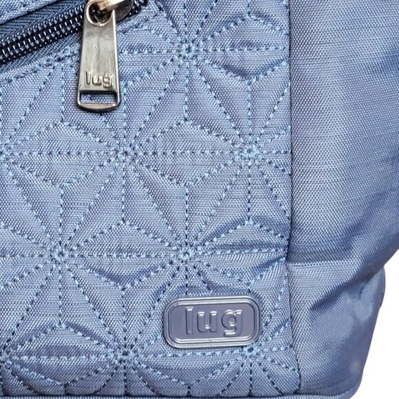Lug Jamboree Crossbody Shoulder Bag Navy Quilted Nylon – Lightweight Travel Tote - Picture 4 of 11